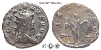 GALLIENO, ANTONINIANO, 253-268 d.C., PIETAS AVG / P la Pietas stante con entrambe le mani levate dinanzi ad un altare, Zecca di Mediolanum, BRONZO, BB, (RIC 507) / monete romane imperiali antiche (moneta romana imperiale antica - Impero Romano) | Moruzzi Numismatica