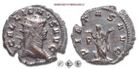 GALLIENO, ANTONINIANO, 253-268 d.C., PIETAS AVG / P la Pietas stante con entrambe le mani levate dinanzi ad un altare, Zecca di Mediolanum, BRONZO, mBB, (RIC 507) / monete romane imperiali antiche (moneta romana imperiale antica - Impero Romano) | Moruzzi Numismatica
