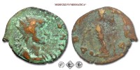 GALLIENO, ANTONINIANO, 253-268 d.C., PROVID AVG la Providentia stante con scettro. Ai suoi piedi un globo, Zecca di Mediolanum, BRONZO, qBB, (RIC 509b) / monete romane imperiali antiche (moneta romana imperiale antica - Impero Romano) | Moruzzi Numismatica