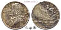 Città del Vaticano, PIO XI, Ratti, LIRE 5, 1931 A X, Zecca di Roma, ARGENTO, mSPL, (Pagani 634) / monete papali pontificie vaticane d'argento (moneta papale pontificia vaticana da collezione) | Moruzzi Numismatica