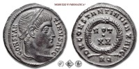 COSTANTINO I, PICCOLO BRONZO, 321 d.C., D N CONSTANTINI MAX AVG / VOT XX / RQ in corona laurea, Zecca di Roma, ​​​​​​​SPL, (RIC 237) / monete romane imperiali antiche (moneta romana imperiale antica - Impero Romano) | Moruzzi Numismatica