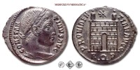 COSTANTINO I, PICCOLO BRONZO, 326 d.C., PROVIDENTIAE AVGG / R corona P porta del campo sormontata da una stella, Zecca di Roma, SPL, (RIC 287) / monete romane imperiali antiche (moneta romana imperiale antica - Impero Romano) | Moruzzi Numismatica