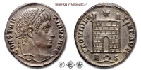 COSTANTINO I, PICCOLO BRONZO, 326 d.C., PROVIDENTIAE AVGG / R corona S porta del campo sormontata da una stella, Zecca di Roma, m​​​​​​​SPL, (RIC 287) / monete romane imperiali antiche (moneta romana imperiale antica - Impero Romano) | Moruzzi Numismatica