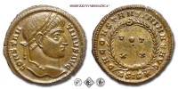 COSTANTINO I, PICCOLO BRONZO, 320-321 d.C., D N CONSTANTINI MAX AVG / VOT XX / #D#SIS* / in corona laurea, Zecca di Siscia, mSPL, (RIC 159) / monete romane imperiali antiche (moneta romana imperiale antica - Impero Romano) | Moruzzi Numismatica