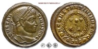 COSTANTINO I, PICCOLO BRONZO, 320-321 d.C., D N CONSTANTINI MAX AVG / VOT XX / #D#SIS* / in corona laurea, Zecca di Siscia, SPL, (RIC 159) / monete romane imperiali antiche (moneta romana imperiale antica - Impero Romano) | Moruzzi Numismatica