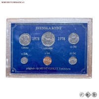 Svezia, CARLO XVI GUSTAVO, SERIE DI 6 MONETE, 1978, FDC, (KM MS8) / Carl XVI Gustaf Konung av Sverige SVENSKA MYNT MYNTVERKET (monete mondiali europee svedesi da collezione) | Moruzzi Numismatica