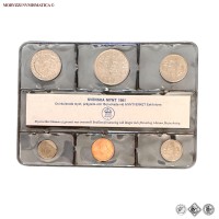 Svezia, CARLO XVI GUSTAVO, SERIE DI 6 MONETE, 1981, FDC, (KM MS17) / Carl XVI Gustaf Konung av Sverige SVENSKA MYNT MYNTVERKET (monete mondiali europee svedesi da collezione) | Moruzzi Numismatica