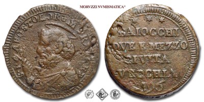 Stato Pontificio, PIO VI, Braschi, SAMPIETRINO DA BAIOCCHI 2 e 1/2, 1796, Zecca di Civitavecchia, RAME, BB, (Muntoni 305a) / monete papali pontificie da collezione | Moruzzi Numismatica
