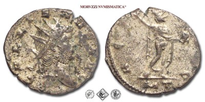 GALLIENO, ANTONINIANO, 253-268 d.C., AETERN AVG / MT la Pax stante con ramoscello di olivo e scettro, Zecca di Mediolanum, BRONZO, BB, (RIC 465a) / monete romane imperiali antiche (moneta romana imperiale antica - Impero Romano) | Moruzzi Numismatica