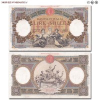 Regno d'Italia, Vittorio Emanuele III, BANCA D'ITALIA, LIRE 1000, Capranesi - Repubbliche Marinare (Fascio), 28.06.1933, Firme: Azzolini, Cima, BB, (NC), (Crapanzano 384) / banconote italiane (cartamoneta italiana da collezione - banconota da 1.000 lire) | Moruzzi Numismatica