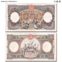 Regno d'Italia, Vittorio Emanuele III, BANCA D'ITALIA, LIRE 1000, Capranesi - Repubbliche Marinare (Fascio), 21.11.1939, Firme: Azzolini, Urbini, qBB, (NC), (Crapanzano 392) / banconote italiane (cartamoneta italiana da collezione - banconota da 1.000 lire) | Moruzzi Numismatica