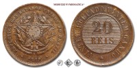 Brasile, REPUBBLICA, REIS 20, 1889, Zecca di Rio de Janeiro, RAME, SPL, (KM 490) / moedas circulantes de Bronze da REPUBLICA DOS ESTADOS UNIDOS DO BRAZIL 20 RÉIS Casa da Moeda do Brasil (World COPPER coins - monete mondiali brasiliane - moneta mondiale brasiliana da collezione) | Moruzzi Numismatica