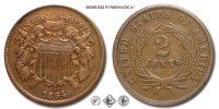 Stati Uniti d'America, CENTESIMI 2, Union Shield, 1864, Zecca di Philadelphia, RAME, mBB, (KM 94) / USA - United States of America TWO CENTS copper coins (monete mondiali americane da collezione - moneta mondiale americana) | Moruzzi Numismatica