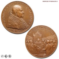 Città del Vaticano, GIOVANNI XXIII, Roncalli, MEDAGLIA STRAORDINARIA IN BRONZO, Premio Balzan per la pace, 1963, Opus Pietro Giampaoli, FDC, (Modesti 271) / medaglie papali pontificie straordinarie da collezione | Moruzzi Numismatica