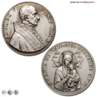 Città del Vaticano, PAOLO VI, Montini, MEDAGLIA IN METALLO BIANCO, Madonna del Perpetuo Soccorso, 1975?, Opus F. Mina, FDC, (RRR) / medaglie papali pontificie straordinarie rare da collezione | Moruzzi Numismatica