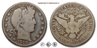 Stati Uniti d'America, USA, DOLLARO 1/2, Barber, 1915 D, Zecca di Denver, ARGENTO, MB, (KM 116) / USA - United States of America Silver Half Dollar COINS (monete mondiali moderne da collezione - mezzi dollari americani - moneta d'argento) | Moruzzi Numismatica