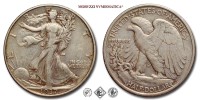 Stati Uniti d'America, USA, DOLLARO 1/2, Walking Liberty, 1937, Zecca di Philadelphia, ARGENTO, qBB, (KM 142) USA - United States of America Silver Half Dollar COINS (monete mondiali moderne da collezione - mezzi dollari americani - moneta d'argento) | Moruzzi Numismatica