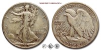 Stati Uniti d'America, USA, DOLLARO 1/2, Walking Liberty, 1937, Zecca di Philadelphia, ARGENTO, MB, (KM 142) USA - United States of America Silver Half Dollar COINS (monete mondiali moderne da collezione - mezzi dollari americani - moneta d'argento) | Moruzzi Numismatica