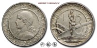 Repubblica di San Marino, VECCHIA MONETAZIONE, LIRE 5, 1932, Zecca di Roma, ARGENTO, SPL, (Pagani 359) / monete mondiali europee moderne d'argento (WORLD SILVER COINS - moneta mondiale europea moderna da collezione) | Moruzzi Numismatica