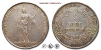 Milano, GOVERNO PROVVISORIO DI LOMBARDIA, 5 LIRE ITALIANE, 1848, ITALIA LIBERA DIO LO VUOLE, Zecca di Milano, ARGENTO, qBB, (Pagani 213) / monete italiane preunitarie milanesi moderne d'argento (moneta italiana milanese da collezione) | Moruzzi Numismatica