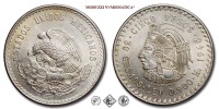 Messico, STATI UNITI, PESOS 5, 1948, Zecca di Città del Messico, ARGENTO, FDC, (KM 465) / ESTADOS UNIDOS MEXICANOS CINCO PESOS Cuauhtémoc monedas mexicanas de plata de la Casa de Moneda de México (World & Mexican SILVER coins - monete mondiali messicane d'argento - moneta mondiale messicana da collezione) | Moruzzi Numismatica