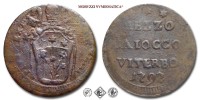 Stato Pontificio, PIO VI, Braschi, MEZZO BAIOCCO, 1797 A XXIII, Zecca di Viterbo, RAME, MB, (RRR), (Muntoni 429) / monete papali pontificie rare (moneta papale pontificia rara da collezione) | Moruzzi Numismatica
