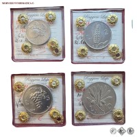 Repubblica Italiana, SERIE COMPLETA composta da 1 LIRA Arancia, 2 LIRE Spiga, 5 LIRE Uva e 10 LIRE Olivo, 1946, Zecca di Roma, ITALMA, FDC, (R), (Pagani, 2301-2351-2401-2451) / monete italiane moderne rare da collezione | Moruzzi Numismatica