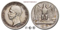 Regno d'Italia, VITTORIO EMANUELE III, LIRE 5, Aquilotto (Aquilino) - due rosette, 1929, Zecca di Roma, ARGENTO, BB, (Pagani 712a) / monete italiane moderne d'argento (moneta italiana moderna da collezione - Casa Savoia) | Moruzzi Numismatica