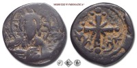 NICEFORO III, Botaniates, FOLLIS, 1078-1081, busto frontale di Cristo nimbato con croce regge il Vangelo; nel campo, ai lati: IC - XC / croce latina con una X al centro, Zecca di Costantinopoli, BRONZO, MB, (Sear 1889) / monete bizantine antiche (moneta bizantina antica - Impero Bizantino) | Moruzzi Numismatica