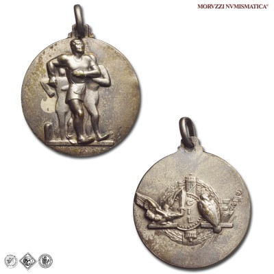 Italia, VENTENNIO FASCISTA, MEDAGLIA IN BRONZO ARGENTATO, Gioventù Italiana del Littorio (GIL), Senza data, qFDC, (Casolari manca) / medaglie italiane fasciste del Ventennio Fascista da collezione (epoca fascista - fascismo italiano) | Moruzzi Numismatica