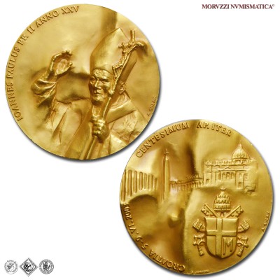 Città del Vaticano, GIOVANNI PAOLO II, Wojtyla, MEDAGLIA IN BRONZO, Viaggio in Croazia, 2003, Opus A. Gulak, FDC, (R), (Boll. Numism. 39 Johnson-1) / Papież Jan Paweł II Karol Józef Wojtyła (medaglie papali pontificie vaticane rare da collezione) | Moruzzi Numismatica