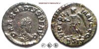 ARCADIO, PICCOLO BRONZO, 384-387 d.C., VICTORIA AVGGG / ASIS la Vittoria con corona, Zecca di Siscia, SPL, (R), (RIC 39c/R) / monete romane imperiali antiche rare (moneta romana imperiale antica rara - Impero Romano) | Moruzzi Numismatica