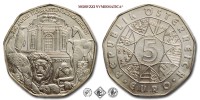 Austria, REPUBBLICA, EURO 5, 250° anniversario dello zoo di Schönbrunn, 2002, Zecca di Vienna, ARGENTO, FDC, (KM 3091) / 5 EUROS BU (5€ commemorative SILVER coins - monete da 