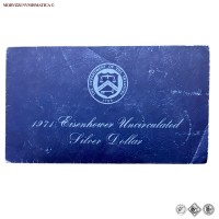 Stati Uniti, SET DOLLARO e GETTONE, Eisenhower, 1971, ARGENTO, FDC / USA - United States of America ONE DOLLAR + token (World SILVER coins - monete mondiali americane moderne - moneta mondiale americana moderna - dollari d'argento) | Moruzzi Numismatica