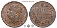 Regno d'Italia, UMBERTO I, CENTESIMI 10, 1894 BI, Zecca di Birmingham, RAME, mSPL, (Pagani 616) / monete italiane moderne (moneta italiana moderna da collezione - Casa Savoia) | Moruzzi Numismatica