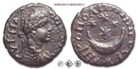 CARACALLA, BRONZO, 198-217 d.C., ΝΙΚΟΠΟΛΙΤΩΝ ΠΡΟС Ι crescente con 4 stelle in alto ed una in esergo, Zecca di Nicopolis ad Istrum, BB, (Varbanov 2983) / monete romane imperiali provinciali antiche (moneta romana imperiale provinciale antica della dinastia dei Severi - Impero Romano) | Moruzzi Numismatica