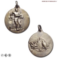 Italia, VENTENNIO FASCISTA, MEDAGLIA IN BRONZO ARGENTATO, Gioventù Italiana del Littorio (GIL), Senza data, qFDC, (Casolari manca) / medaglie italiane fasciste del Ventennio Fascista da collezione (epoca fascista - fascismo italiano) | Moruzzi Numismatica