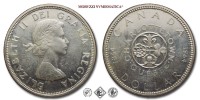 Canada, ELISABETTA II, DOLLARO, Charlottetown, 1964, Royal Canadian Mint of Ottawa, ARGENTO, ​​​​​​​​​​​​FDC, (KM 58) / Queen Elizabeth II ONE SILVER DOLLAR 100th Anniversary of Charlottetown & Quebec Conferences (World coins - monete mondiali moderne d'argento da collezione - dollari canadesi) Dollar canadien | Moruzzi Numismatica