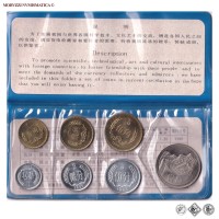 Cina, REPUBBLICA POPOLARE, SET DI 7 VALORI, 1980, FDC, (R), (KM MS2) / People's Republic of China SET OF 7 MINT STATE COINS (World coins - monete mondiali cinesi rare - moneta mondiale cinese rara da collezione) 中华人民共和国 | Moruzzi Numismatica