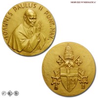 Città del Vaticano, GIOVANNI PAOLO II, Wojtyla, MEDAGLIA IN BRONZO, Elezione al Pontificato, s.d., Opus E. Manfrini (Stabilimento Stefano Johnson di Milano), FDC / Papież Jan Paweł II Karol Józef Wojtyła (medaglie papali pontificie vaticane da collezione) | Moruzzi Numismatica