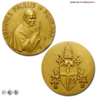 Città del Vaticano, GIOVANNI PAOLO II, Wojtyla, MEDAGLIA IN BRONZO, Elezione al Pontificato, s.d., Opus E. Manfrini (Stabilimento Stefano Johnson di Milano), FDC / Papież Jan Paweł II Karol Józef Wojtyła (medaglie papali pontificie vaticane da collezione) | Moruzzi Numismatica