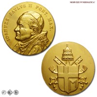 Città del Vaticano, GIOVANNI PAOLO II, Wojtyla, MEDAGLIA IN BRONZO, Stemma Papale, s.d., Opus S. Johnson, FDC / Papież Jan Paweł II Karol Józef Wojtyła (medaglie papali pontificie vaticane da collezione) | Moruzzi Numismatica