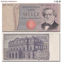 Repubblica Italiana, BANCA D'ITALIA, LIRE 1000, Verdi II tipo, 10.05.1979, Firme: Baffi, Stevani, FDS, (Vendemia 484) / banconote italiane (cartamoneta italiana - biglietti da collezione - banconota da 1.000 lire) | Moruzzi Numismatica