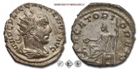GALLIENO, ANTONINIANO, 256 d.C., PACATORI ORBIS Giove seduto con patera e scettro; ai suoi piedi, aquila in piedi, Zecca di Mediolanum, BRONZO, SPL, (RIC 294) / monete romane imperiali antiche (moneta romana imperiale antica - Impero Romano) | Moruzzi Numismatica