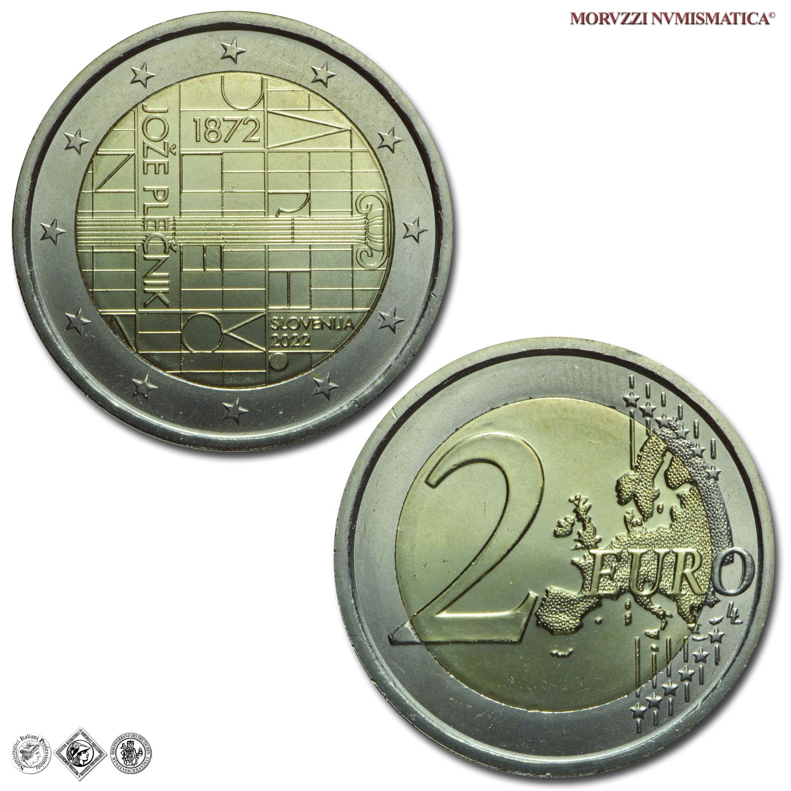 Shop Moruzzi Numismatica SLOVENIA, 2 EURO 2022 FDC, 150º anniversario