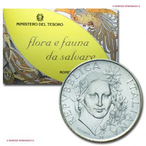 Italia, REPUBBLICA, LIRE 500, Flora e fauna da salvare, 1993