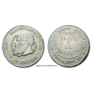 Bolivia, 1/2 MELGAREIO, 1865, (KM 145.1)