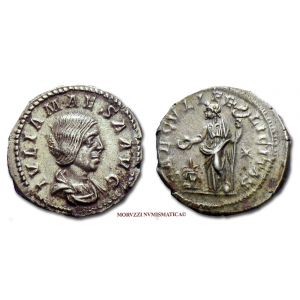 GIULIA MESA, DENARIO, 218-224/225 d.C., SAECVLI FELICITAS, (RIC 271)