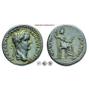 TIBERIO, 14-37 d.C., DENARIO, Emissione: 14-37 d.C. circa, Zecca di Lugdunum, Rif. bibl. R.I.C., 30; Cohen, 16/Fr. 2; Metallo: AR, gr. 3,79, (MR153231), Diam.: mm. 18,38, mBB

Ex Roma Numismatics ES 61, n. 619.