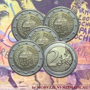 Germania, 2 euro, 2015, 25º anniversario della riunificazione tedesca, FDC